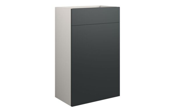 Nevada 500mm Standard WC Unit - Matt Graphite Grey (Grey Cab)