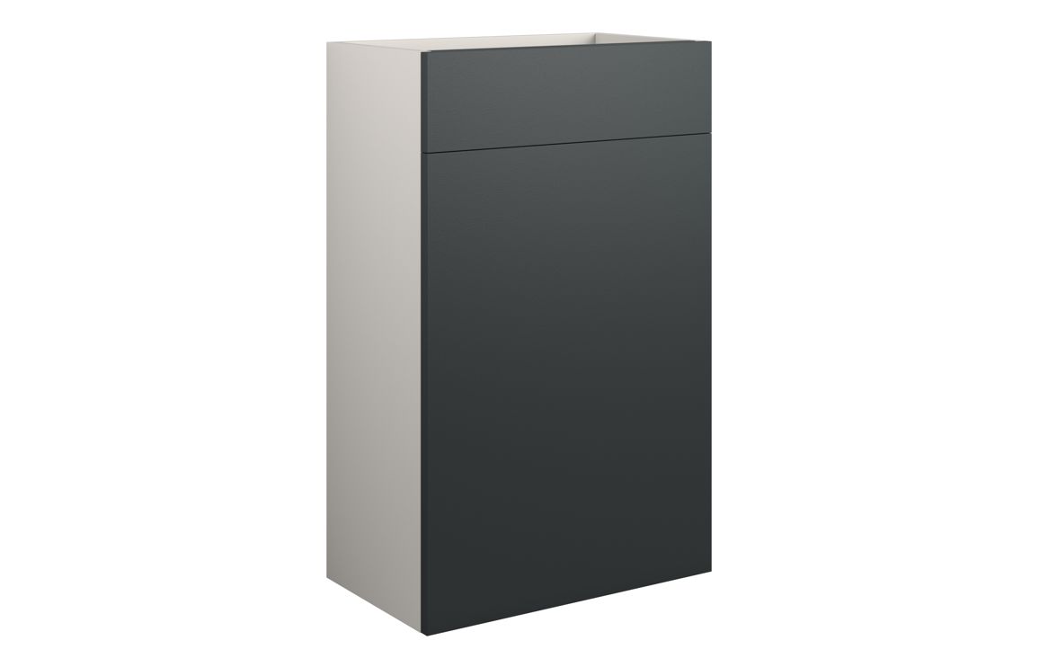 Nevada 500mm Standard WC Unit - Matt Graphite Grey (Grey Cab)