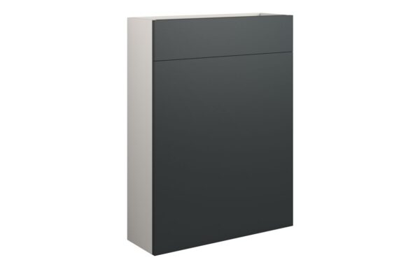 Nevada 600mm Slim WC Unit - Matt Graphite Grey (Grey Cab)