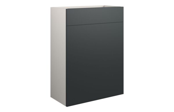 Nevada 600mm Standard WC Unit - Matt Graphite Grey (Grey Cab)