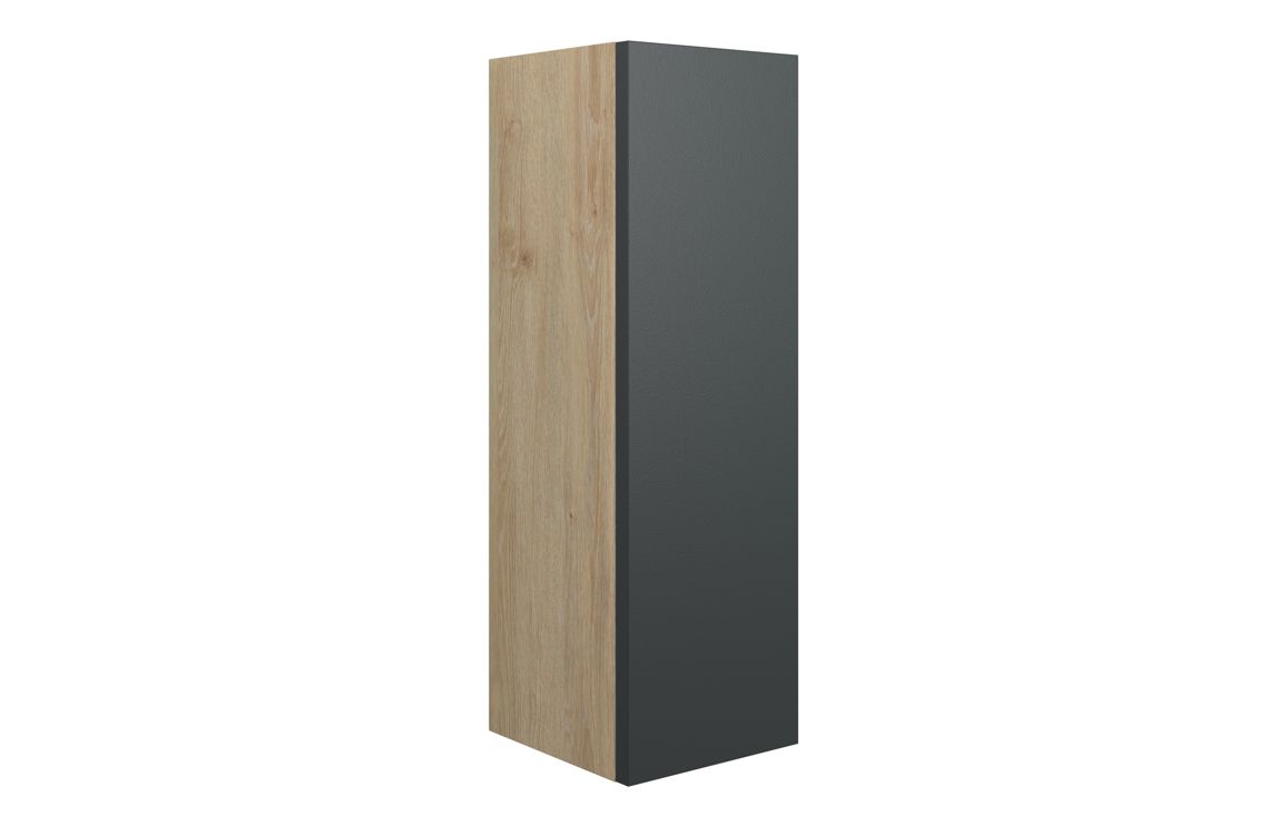 Nevada 200mm Slim Base Unit - Matt Graphite Grey (Oak Cab)