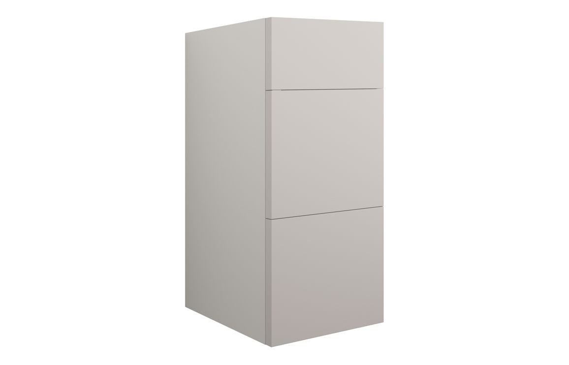 Nevada 300mm Standard 3 Drawer Unit - Matt Dove Grey (Grey Cab)