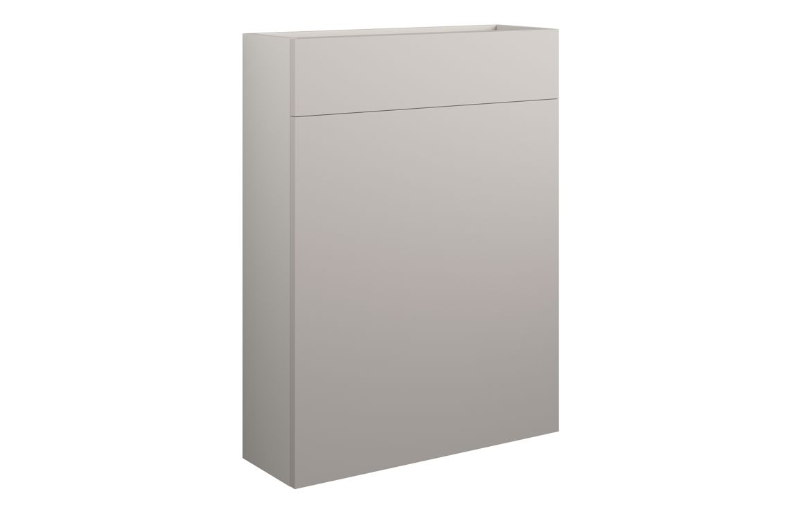 Nevada 600mm Slim WC Unit - Matt Dove Grey (Grey Cab)