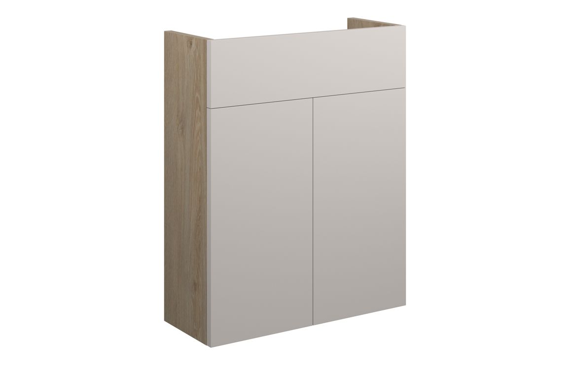 Nevada 500mm Slim Basin Unit - Matt Dove Grey (Oak Cab)