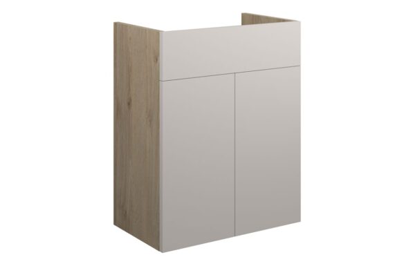 Nevada 500mm Standard Basin Unit - Matt Dove Grey (Oak Cab)