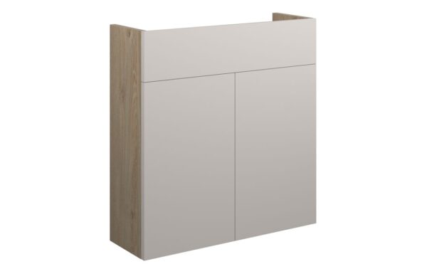 Nevada 600mm Slim Basin Unit - Matt Dove Grey (Oak Cab)