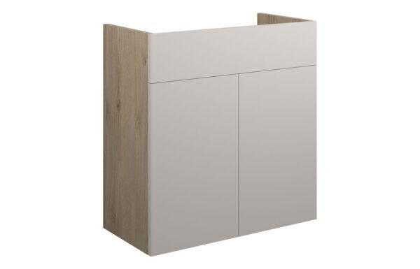 Nevada 600mm Standard Basin Unit - Matt Dove Grey (Oak Cab)