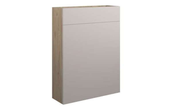 Nevada 600mm Slim WC Unit - Matt Dove Grey (Oak Cab)