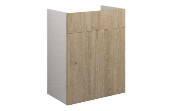 Nevada 500mm Standard Basin Unit - Havana Oak (Grey Cab)