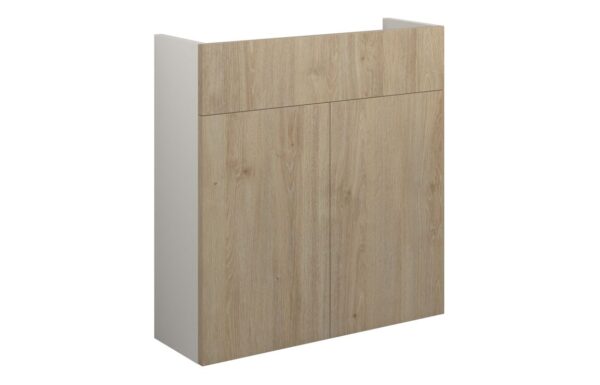 Nevada 600mm Slim Basin Unit - Havana Oak (Grey Cab)