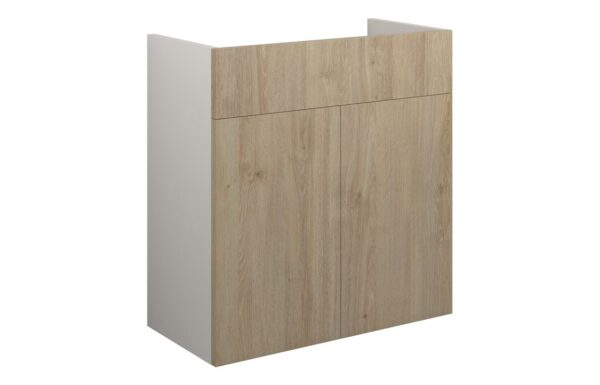 Nevada 600mm Standard Basin Unit - Havana Oak (Grey Cab)