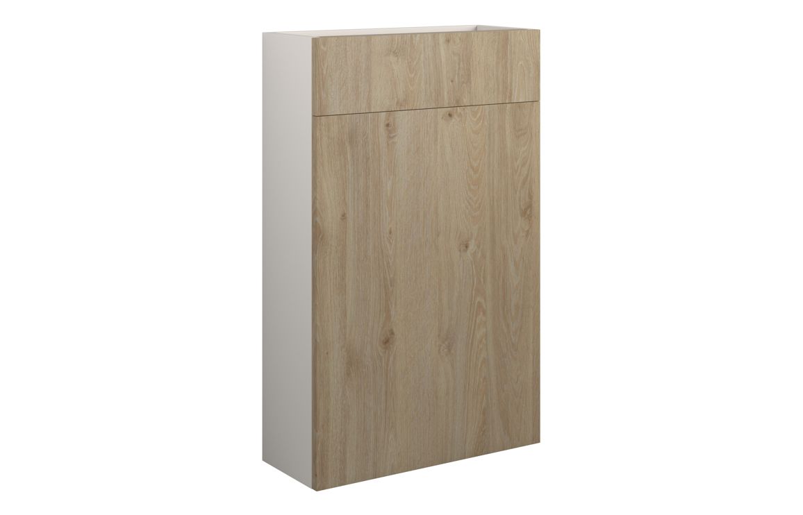 Nevada 500mm Slim WC Unit - Havana Oak (Grey Cab)