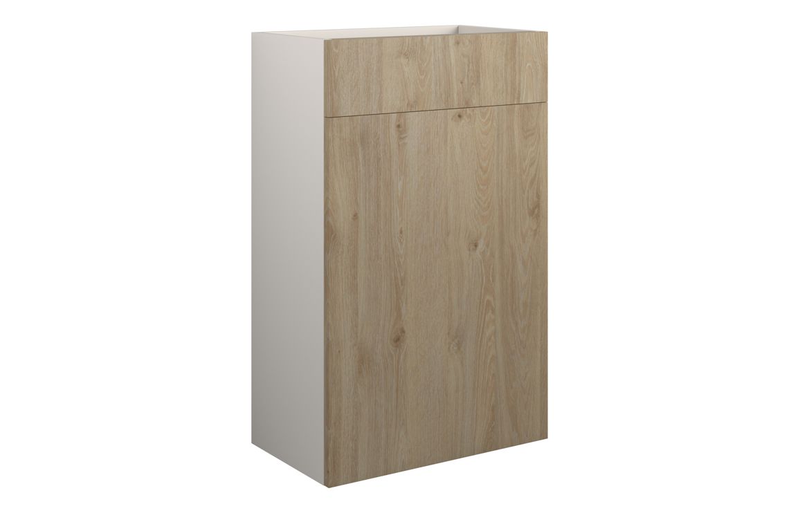Nevada 500mm Standard WC Unit - Havana Oak (Grey Cab)