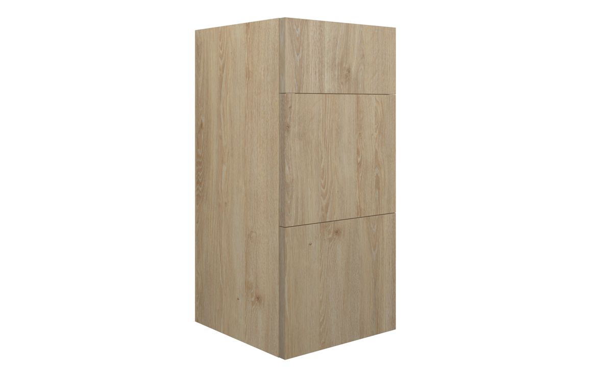 Nevada 300mm Standard 3 Drawer Unit - Havana Oak (Oak Cab)