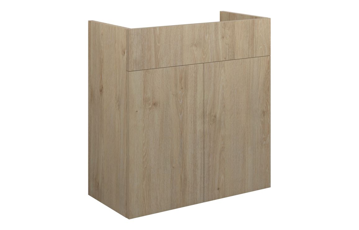 Nevada 600mm Standard Basin Unit - Havana Oak (Oak Cab)