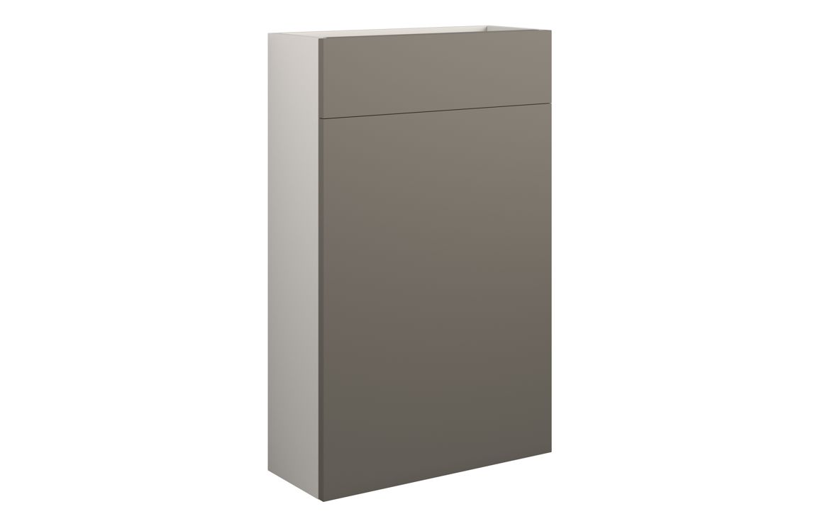 Nevada 500mm Slim WC Unit - Matt Stone (Grey Cab)