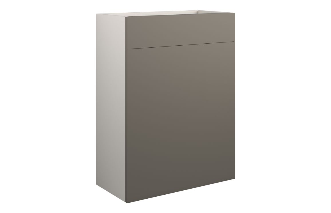 Nevada 600mm Standard WC Unit - Matt Stone (Grey Cab)