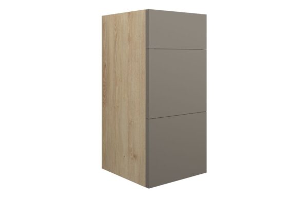 Nevada 300mm Standard 3 Drawer Unit - Matt Stone (Oak Cab)