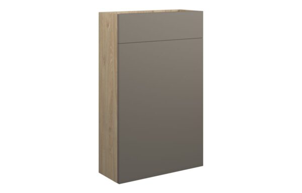 Nevada 500mm Slim WC Unit - Matt Stone (Oak Cab)