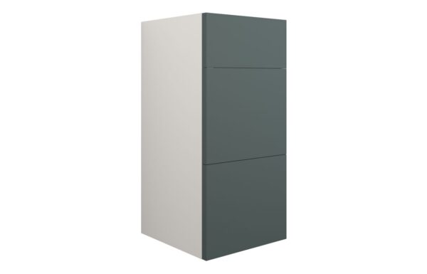 Nevada 300mm Standard 3 Drawer Unit - Matt Green (Grey Cab)
