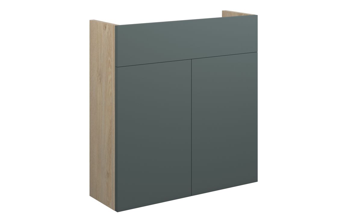 Nevada 600mm Slim Basin Unit - Matt Green (Oak Cab)