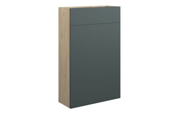 Nevada 500mm Slim WC Unit - Matt Green (Oak Cab)