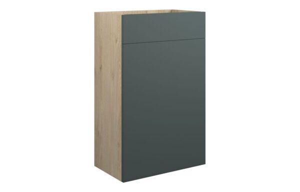 Nevada 500mm Standard WC Unit - Matt Green (Oak Cab)
