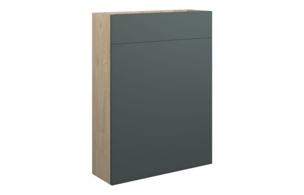 Nevada 600mm Slim WC Unit - Matt Green (Oak Cab)