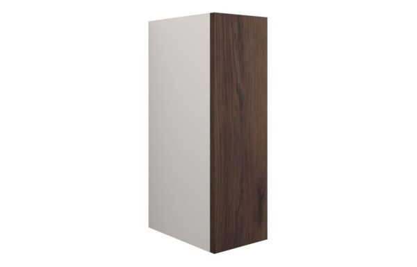 Nevada 200mm Standard Toilet Roll Unit - Warm Walnut (Grey Cab)