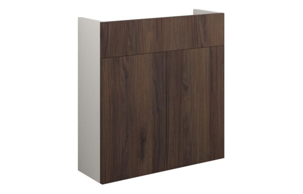 Nevada 600mm Slim Basin Unit - Warm Walnut (Grey Cab)