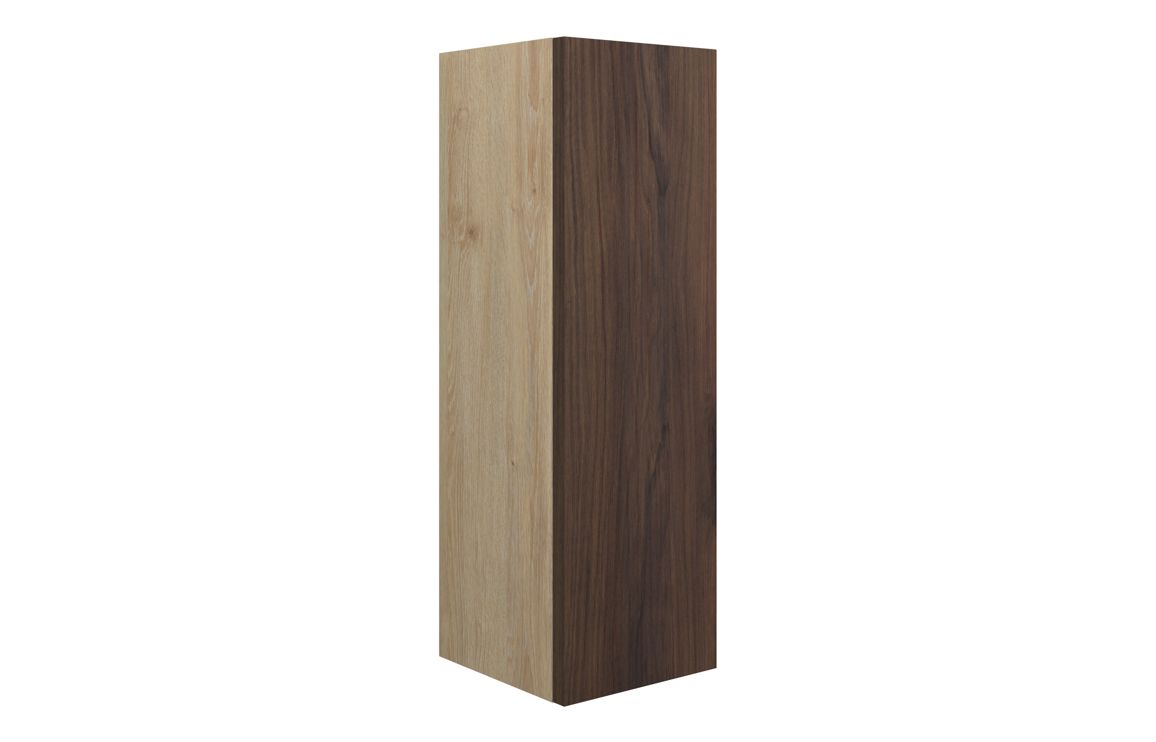 Nevada 200mm Slim Base Unit - Warm Walnut (Oak Cab)