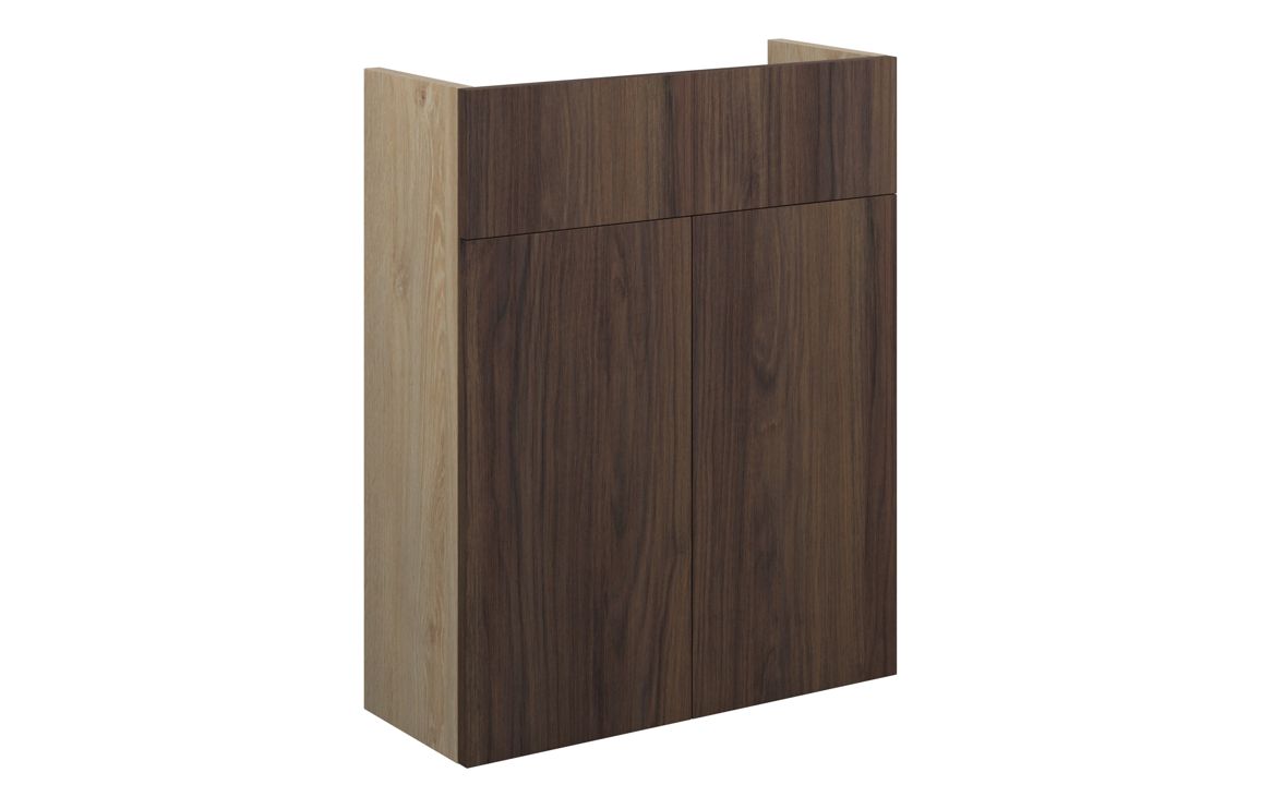 Nevada 500mm Slim Basin Unit - Warm Walnut (Oak Cab)