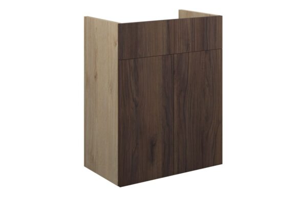 Nevada 500mm Standard Basin Unit - Warm Walnut (Oak Cab)
