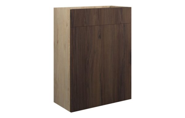 Nevada 600mm Standard WC Unit - Warm Walnut (Oak Cab)