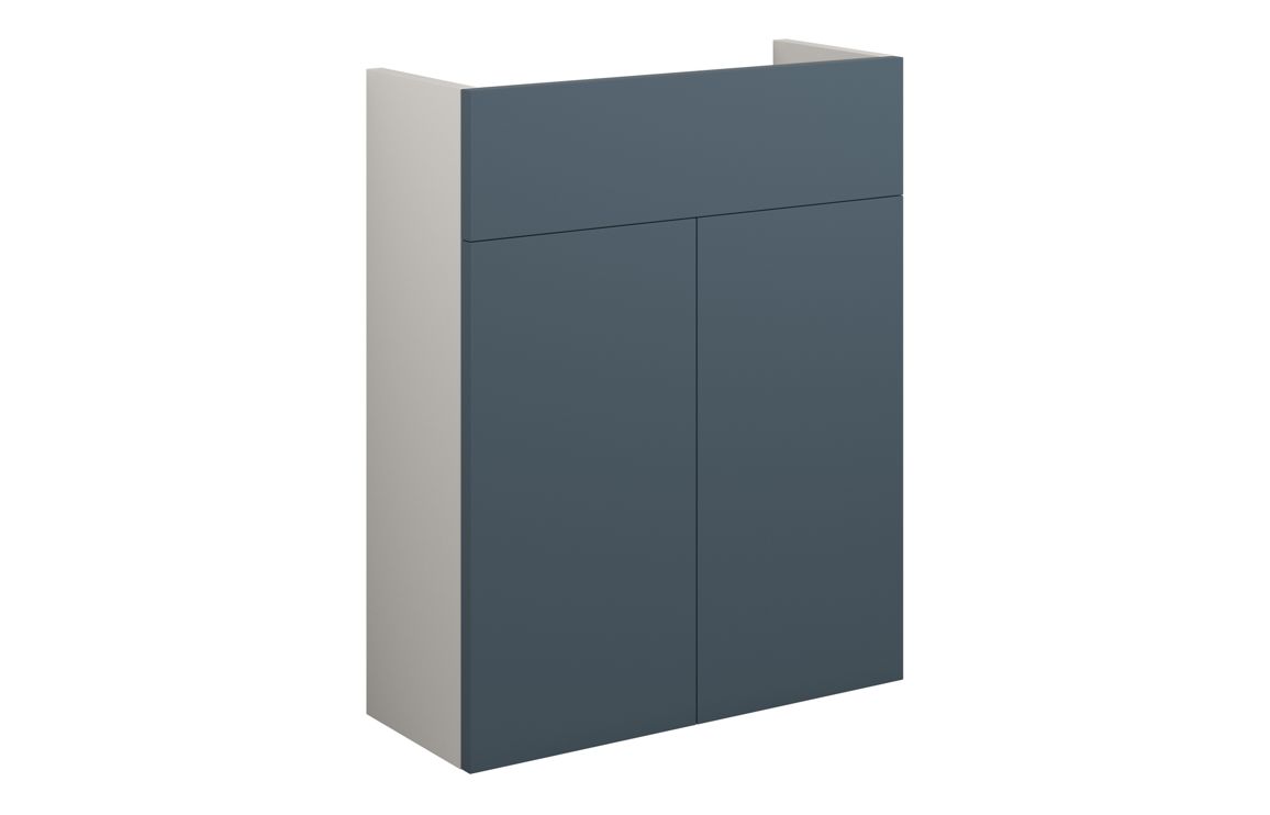 Nevada 500mm Slim Basin Unit - Matt Arley Blue (Grey Cab)