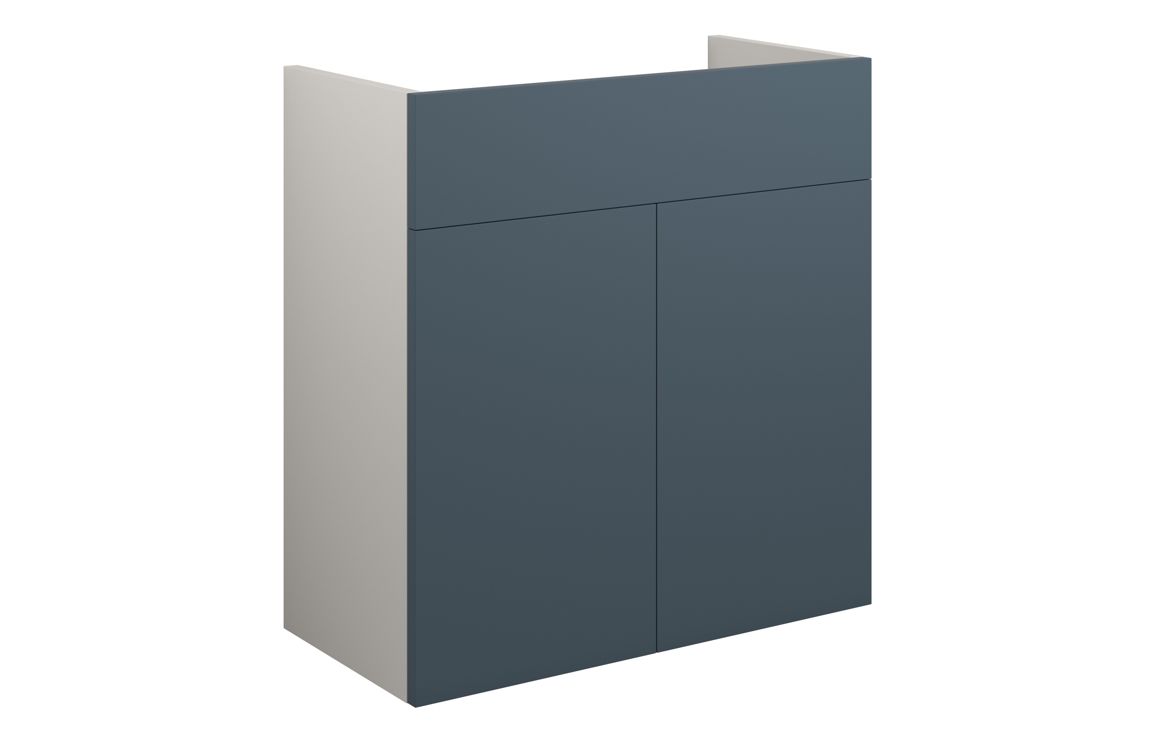 Nevada 600mm Standard Basin Unit - Matt Arley Blue (Grey Cab)