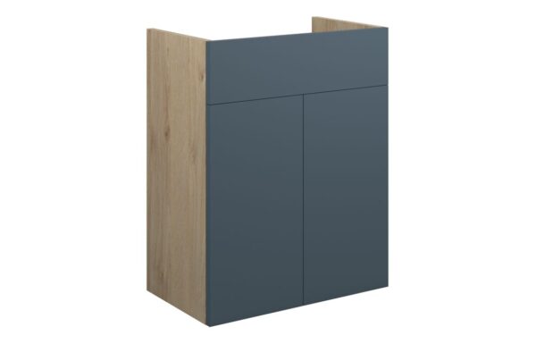 Nevada 500mm Standard Basin Unit - Matt Arley Blue (Oak Cab)