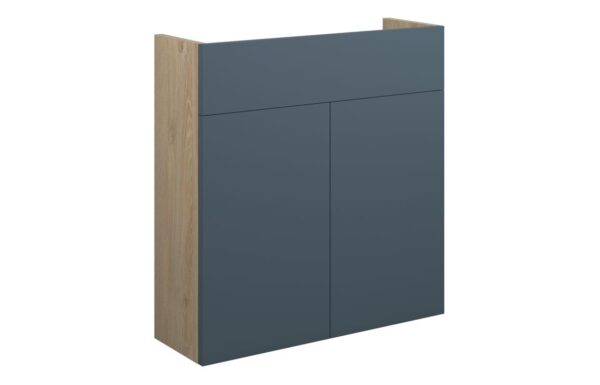 Nevada 600mm Slim Basin Unit - Matt Arley Blue (Oak Cab)