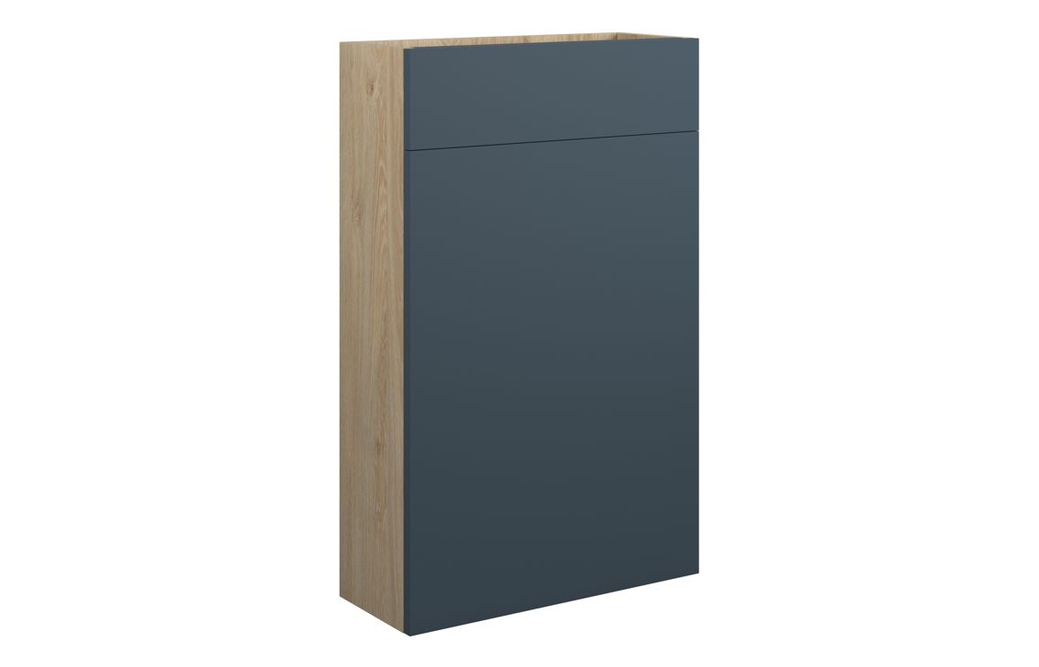 Nevada 500mm Slim WC Unit - Matt Arley Blue (Oak Cab)
