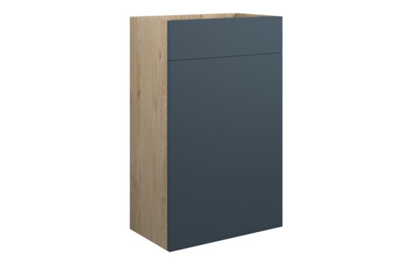 Nevada 500mm Standard WC Unit - Matt Arley Blue (Oak Cab)