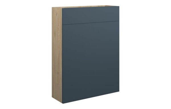 Nevada 600mm Slim WC Unit - Matt Arley Blue (Oak Cab)