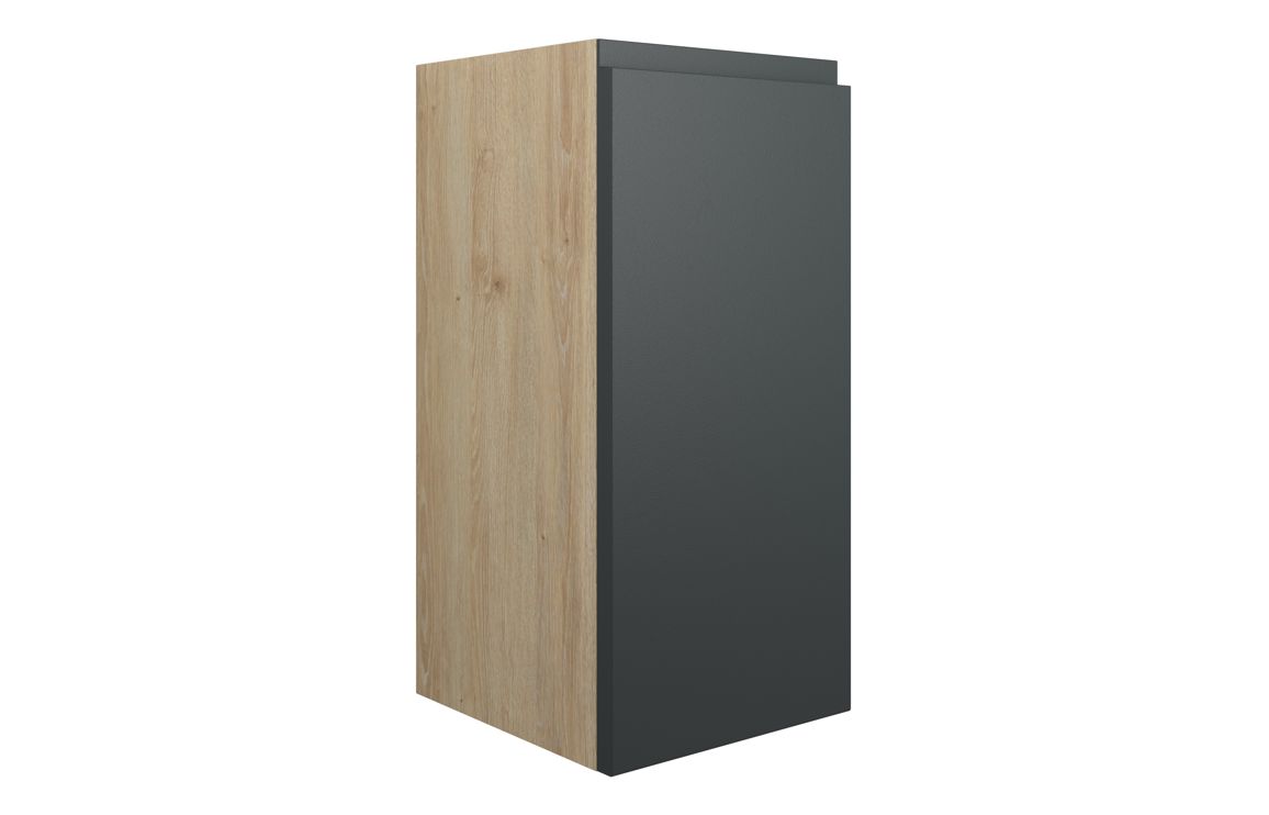 Kentucky 300mm Standard Base Unit - Matt Graphite Grey (Oak Cab)