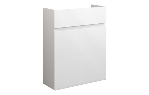Kentucky 500mm Slim Basin Unit - White Gloss (Grey Cab)