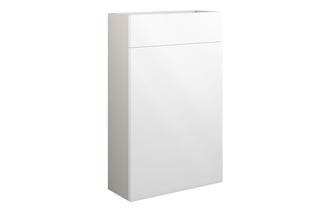 Kentucky 500mm Slim WC Unit - White Gloss (Grey Cab)