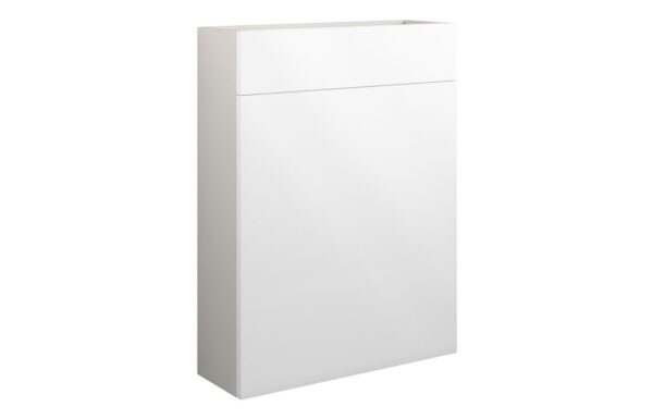 Kentucky 600mm Slim WC Unit - White Gloss (Grey Cab)