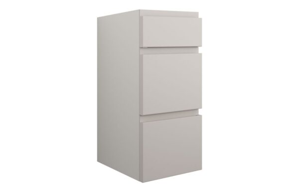 Kentucky 300mm Standard 3 Drawer Unit - Matt Dove Grey (Grey Cab)