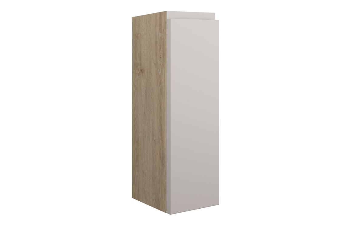 Kentucky 200mm Slim Base Unit - Matt Dove Grey (Oak Cab)