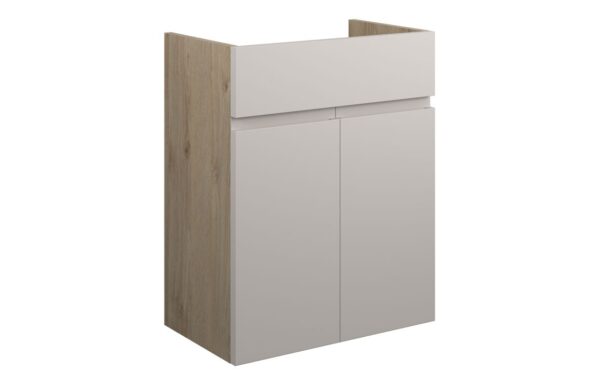 Kentucky 500mm Standard Basin Unit - Matt Dove Grey (Oak Cab)