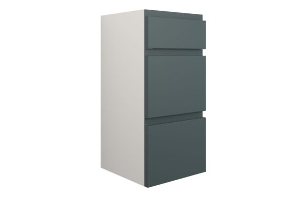 Kentucky 300mm Standard 3 Drawer Unit - Matt Green Camo (Grey Cab)