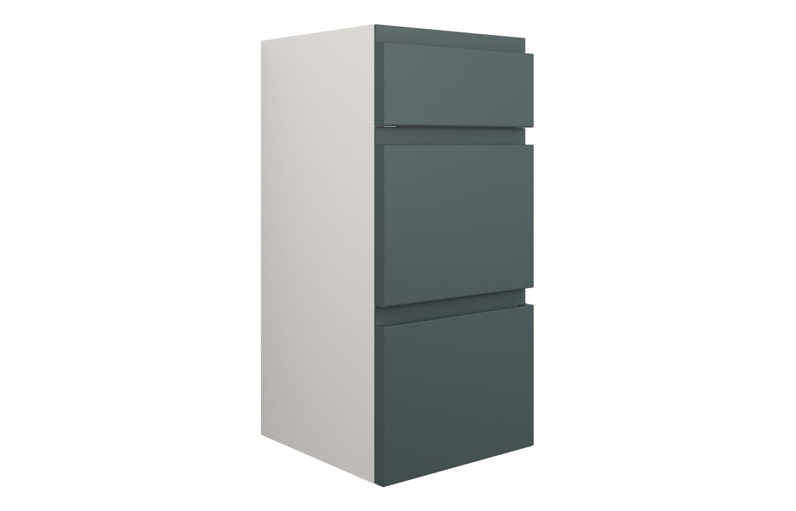Kentucky 300mm Standard 3 Drawer Unit - Matt Green Camo (Grey Cab)